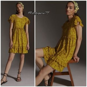 NWT, Anthropologie, Ruffle Mini Dress
